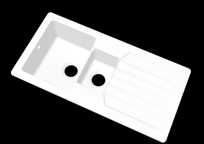 Molds for larger kitchen sinks, tailored to European consumer preferences, are under development.
