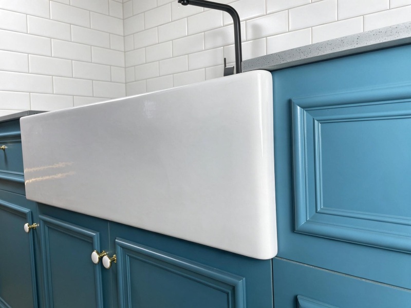 TAITAO S2025T-Series Apron Farmhouse Workstation fireclay kitchen sink — wholesale