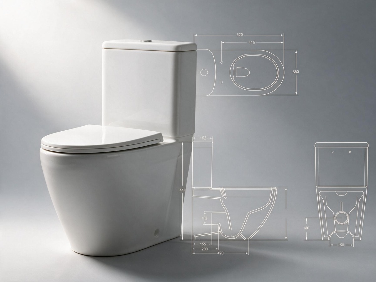 Several TAITAO vitreous china toilets of different formats and mounting types shown together as a range