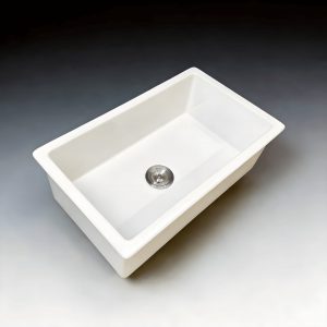 30-inch White Fireclay Undermount Single Bowl | Wholesale Kitchen Sink–S12162 TAITAO
