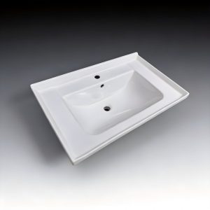 Supply & OEM One-piece Rectangular Ceramic Vanity Top Furniture Basin | cUPC CE UKCA WaterMark Certified TAITAO-LV11248