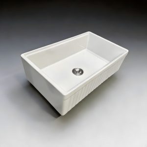 Wholesale TAITAO S2025 Series: 30" & 33" Fireclay Single Bowl Farmhouse Apron-Fluted Front Sinks with Workstation Ledge